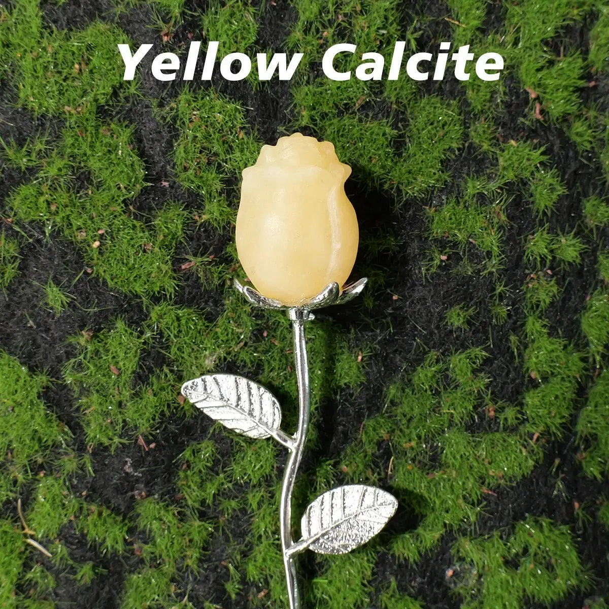 1pc Natural crystal raw stone semi precious stone rose decoration Valentine's Day wedding decoration crystal crafts gift - SeeSeeSee