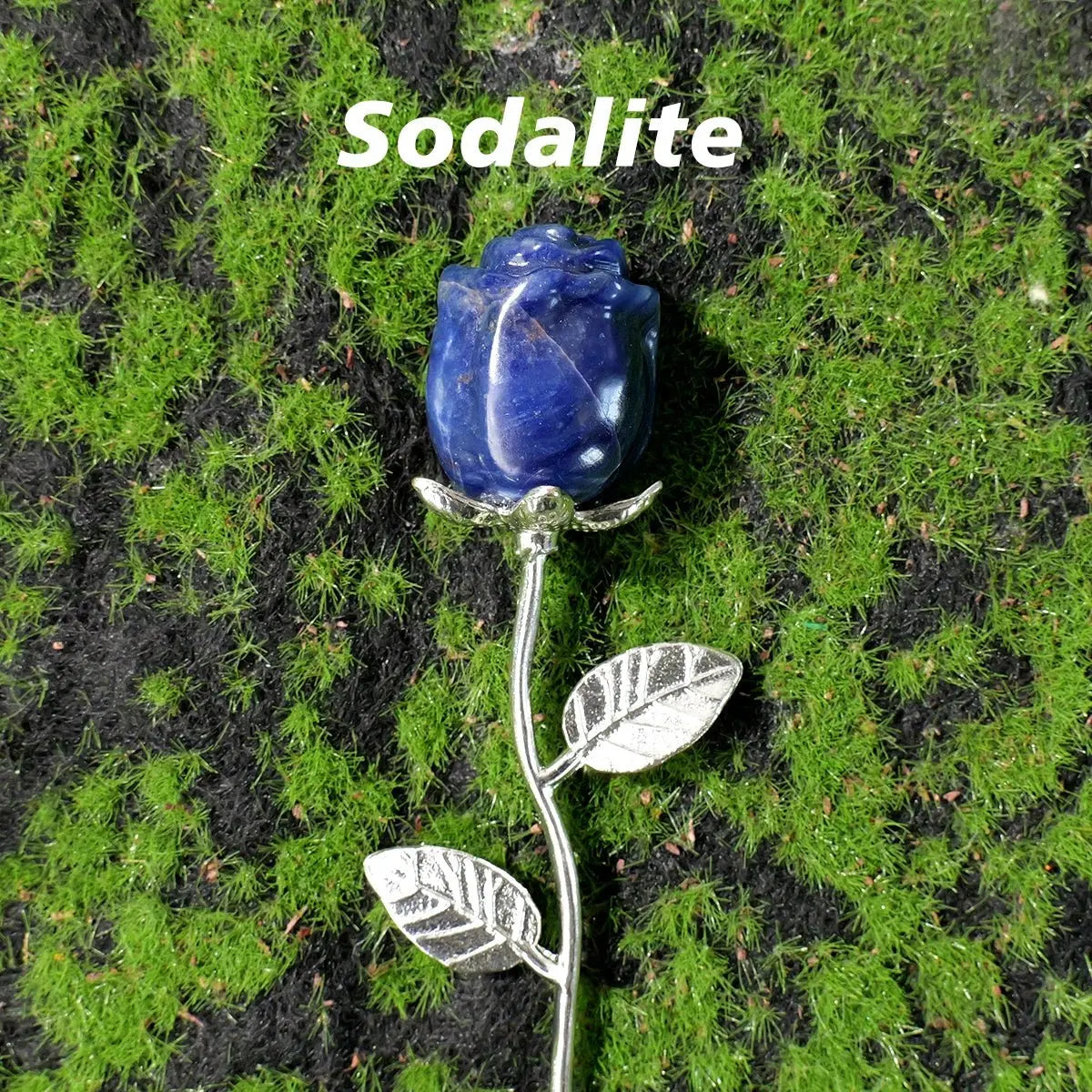 1pc Natural crystal raw stone semi precious stone rose decoration Valentine's Day wedding decoration crystal crafts gift - SeeSeeSee