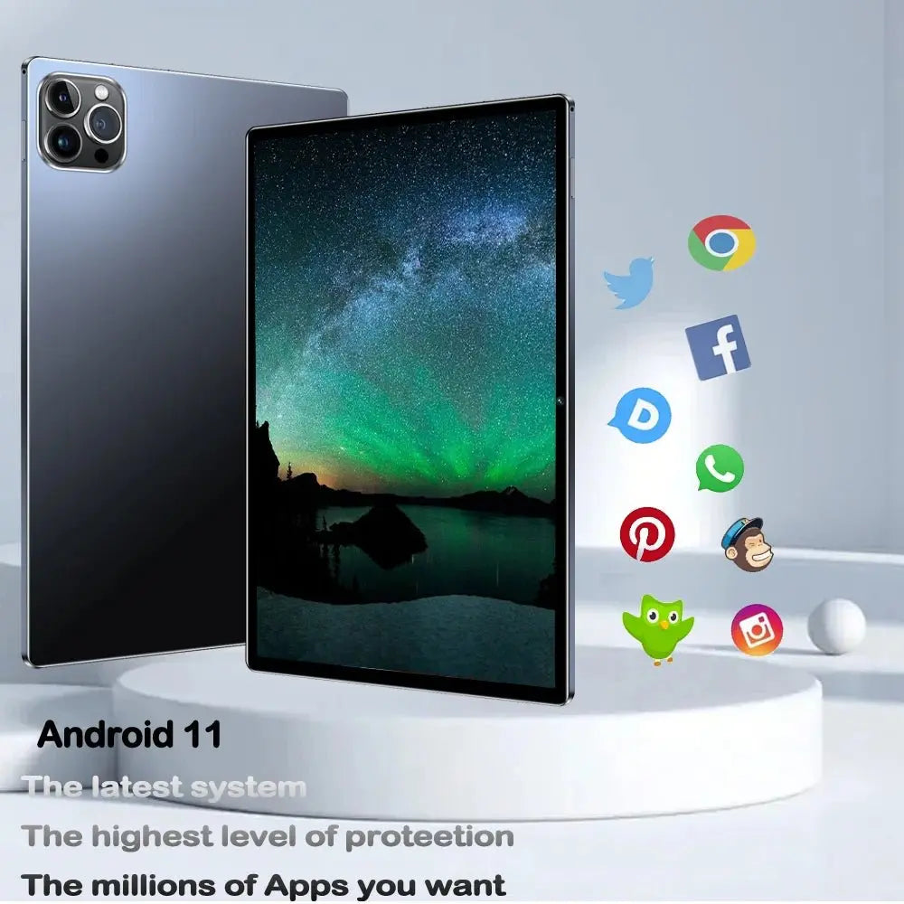 2024 Top selling 10.1 - inch Tablet with 4GB RAM 64GB ROM, Android 11 System Tablet Song Player Global Version Tablet 5000 mAh - SeeSeeSee