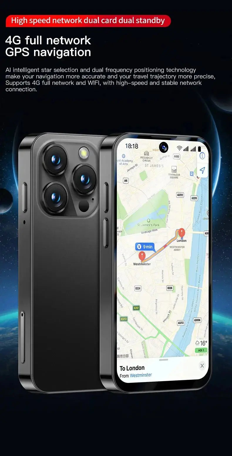 2025 NEW mini Android Smartphone 3.88" HD Display,4G LTE/3G WCDMA,4GB+128GB/2GB+16GB,2000mAh Battery Small Mobile Phone Unlocked - SeeSeeSee