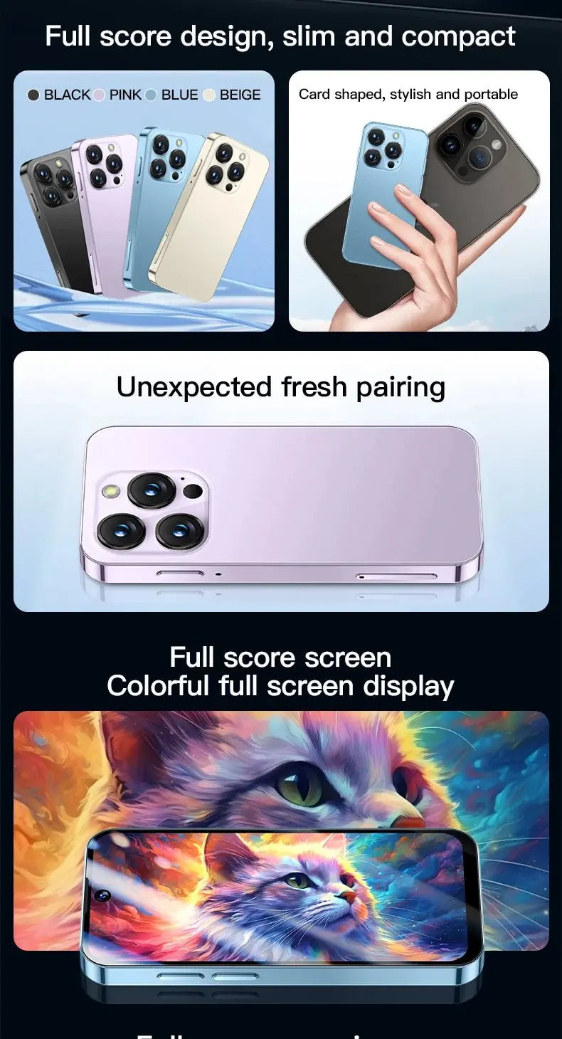 2025 NEW mini Android Smartphone 3.88" HD Display,4G LTE/3G WCDMA,4GB+128GB/2GB+16GB,2000mAh Battery Small Mobile Phone Unlocked - SeeSeeSee