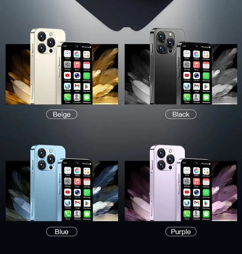 2025 NEW mini Android Smartphone 3.88" HD Display,4G LTE/3G WCDMA,4GB+128GB/2GB+16GB,2000mAh Battery Small Mobile Phone Unlocked - SeeSeeSee