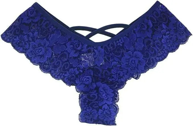 4 Pack Women Sexy Lace Underwear Lingerie Panties G - String Brief Thong Plus Size - SeeSeeSee