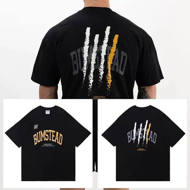 2024 Men's Oversized Cotton Gym Fitness T-shirt See