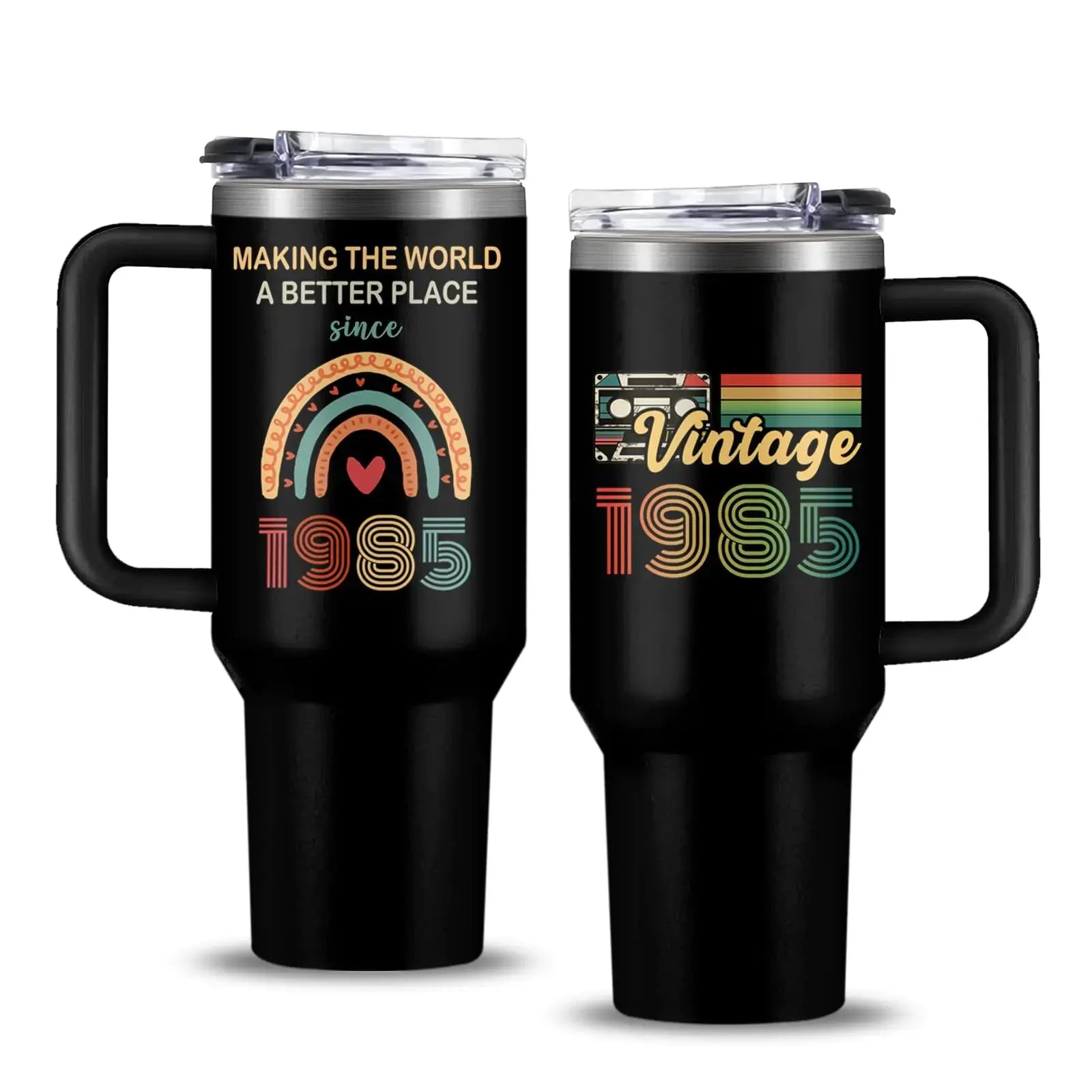 40th Birthday Gifts for Men/Women Vintage 1985 Birthday Insulated Tumbler 40oz 1985 Birthday Gifts for Men Birthday Gifts for Men Turning 40 Year Old Gifts For Men Him Friend Husband Dad Brother