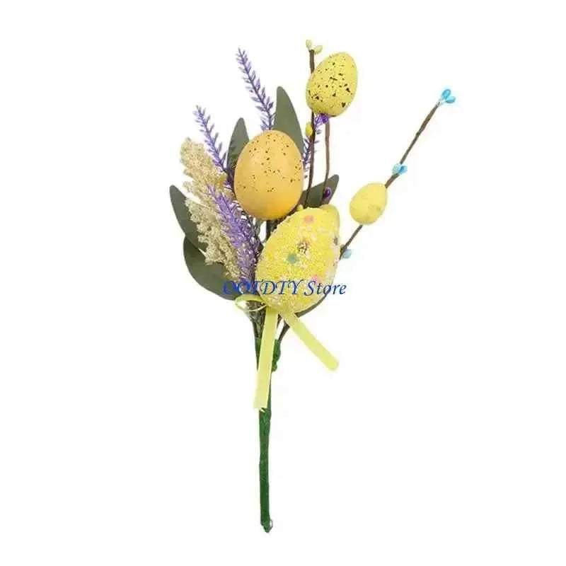 367A Easters Plastic Decorative Eggs Artificial Bouquets Spring Centerpieces Party Accessories For Home Party Table Decorations