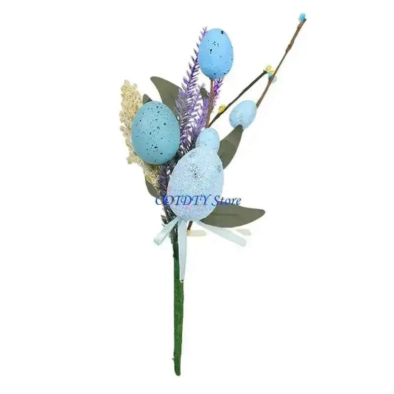 367A Easters Plastic Decorative Eggs Artificial Bouquets Spring Centerpieces Party Accessories For Home Party Table Decorations