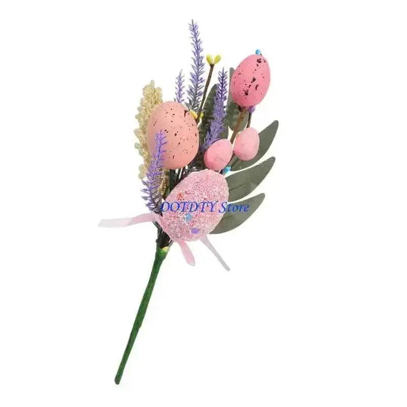367A Easters Plastic Decorative Eggs Artificial Bouquets Spring Centerpieces Party Accessories For Home Party Table Decorations