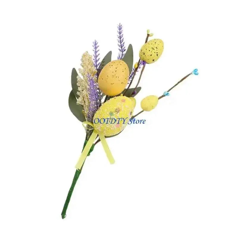 367A Easters Plastic Decorative Eggs Artificial Bouquets Spring Centerpieces Party Accessories For Home Party Table Decorations